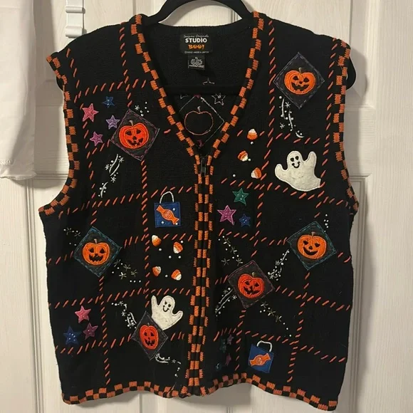 vintage halloween vest - Picture 1 of 6
